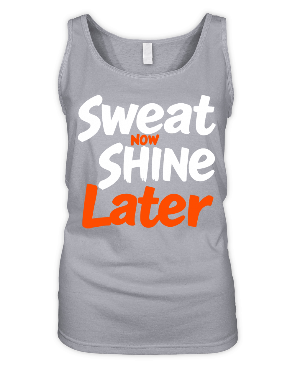 Sweat Now Shine Later Motivational vector g31 Organic Women's Tank Top