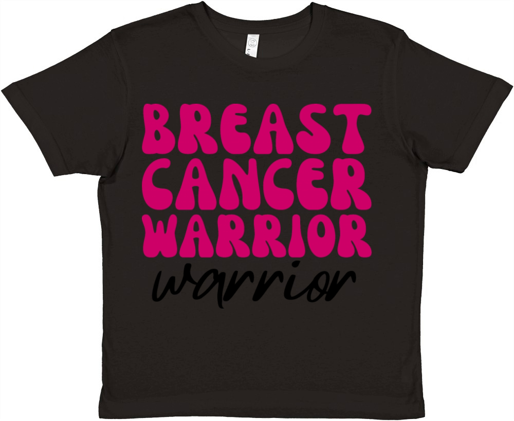 Breast Cancer Warrior Support Breast Cancer Premium Kids Crewneck T-shirt
