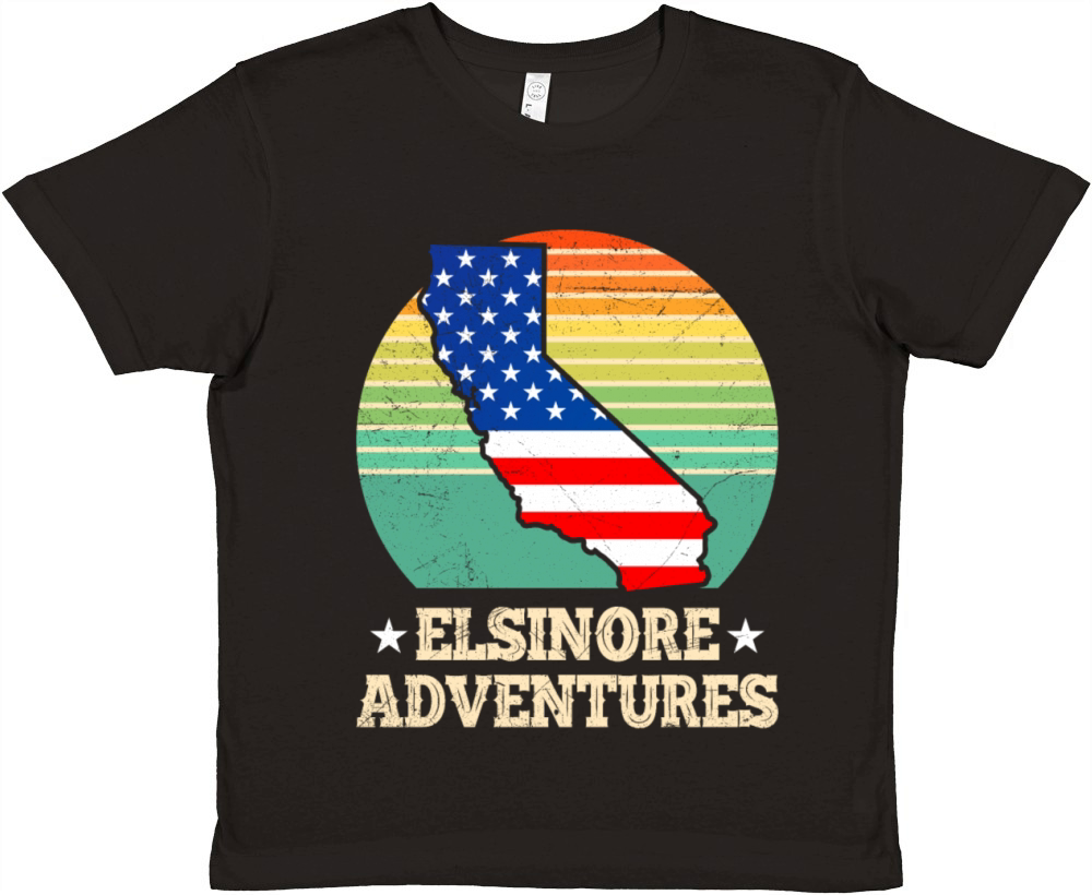 ELSINORE ADVENTURES USA Lake Elsinore Nevada Premium Kids Crewneck T-shirt