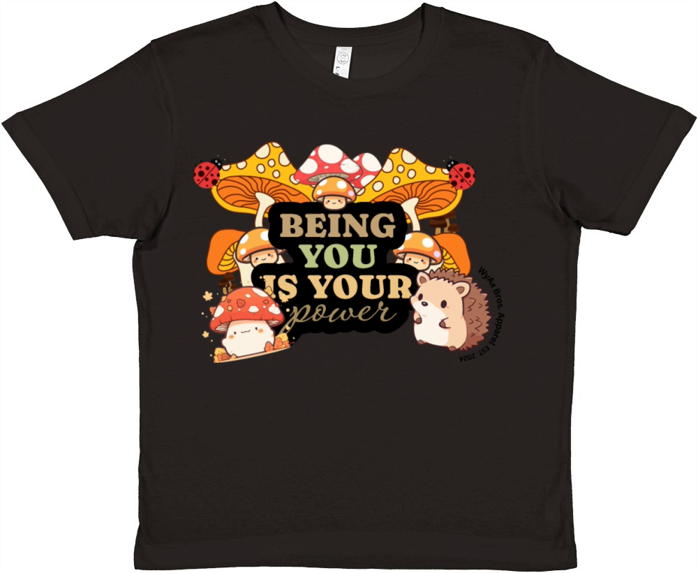 HEDGEHOG MUSHROOMS Premium Kids Crewneck T-shirt