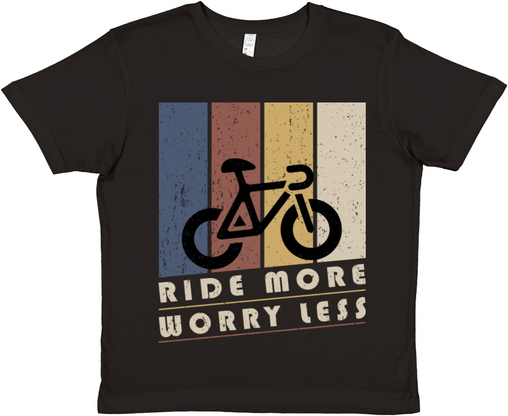 Ride More Worry Less Premium Kids Crewneck T-shirt