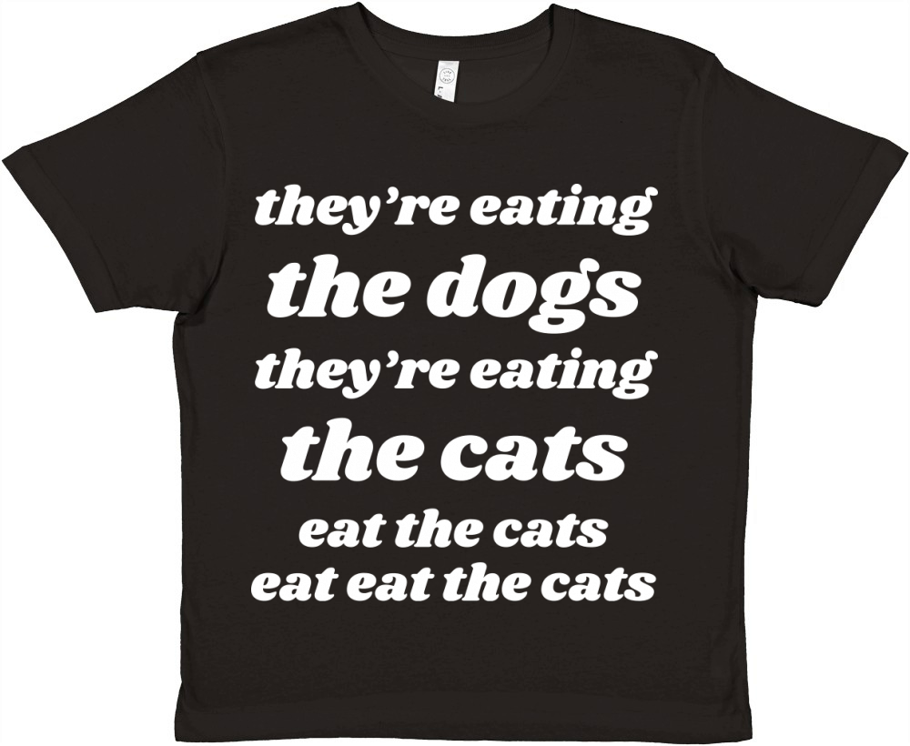 Trump quote They’re Eating the Dogs Premium Kids Crewneck T-shirt