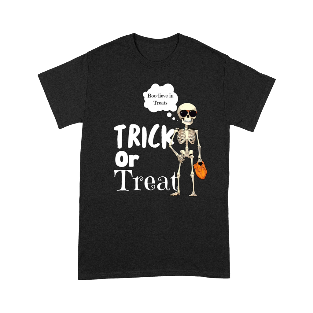 Funny Typographic Skeleton Design Premium T-shirt