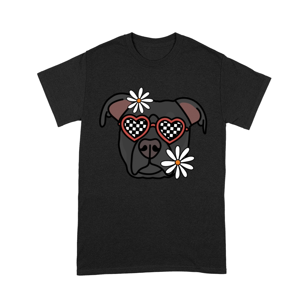 Pitbull Black retro Dog Premium T-shirt