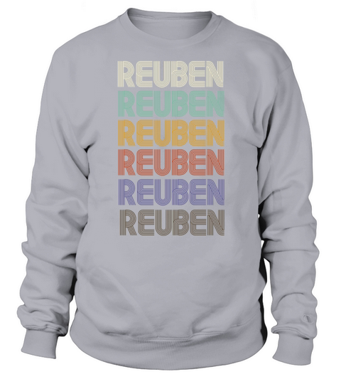 REUBEN First Name Retro Pattern Vintage Stylet Sweatshirt Unisex