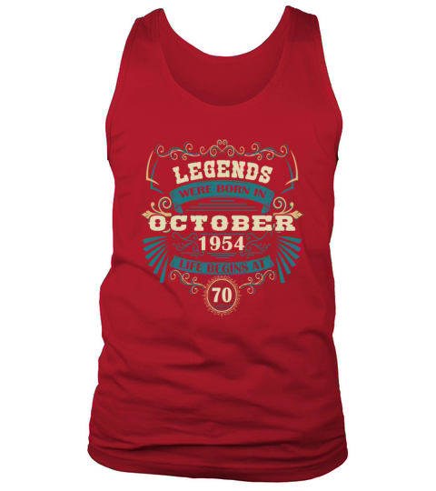 Legends born October 1954 vintage Western Tank Top Unisex