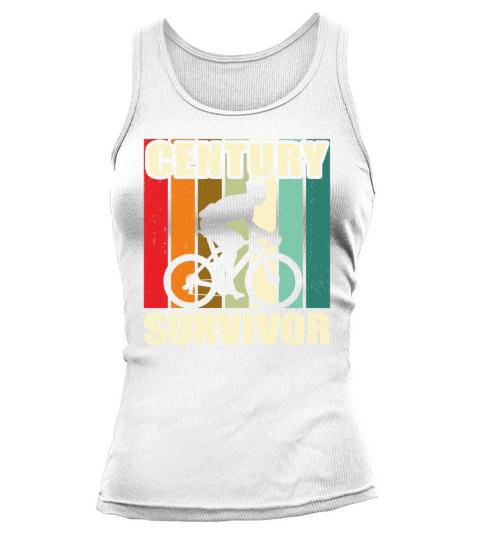 Century Survivor 100 Mile Bicycle Road Cycling Tank top Woman
