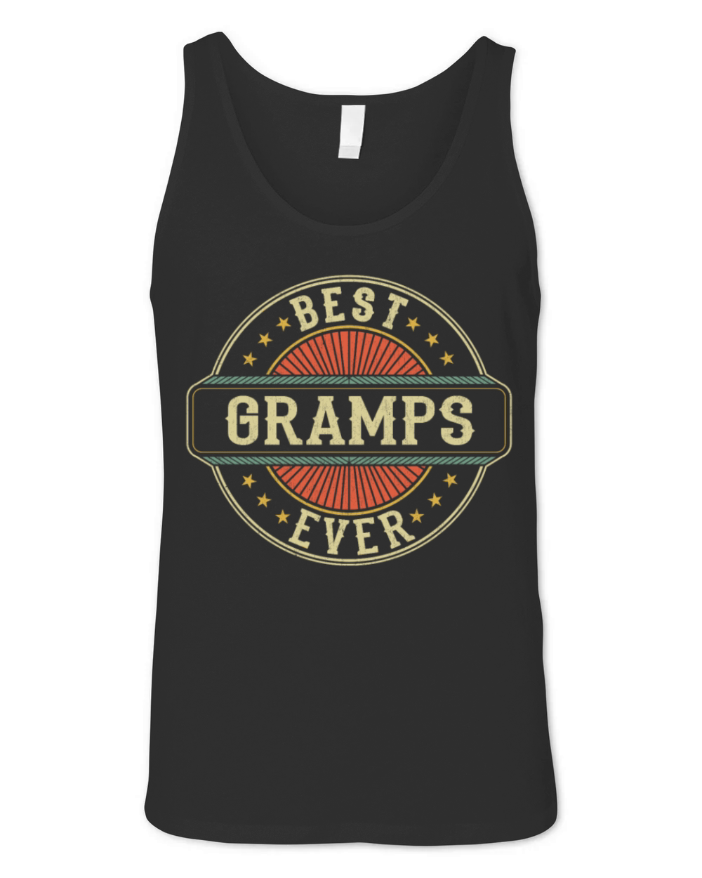 Best Gramps Ever Retro Vintage Grandad Fathers Day Unisex Jersey Tank