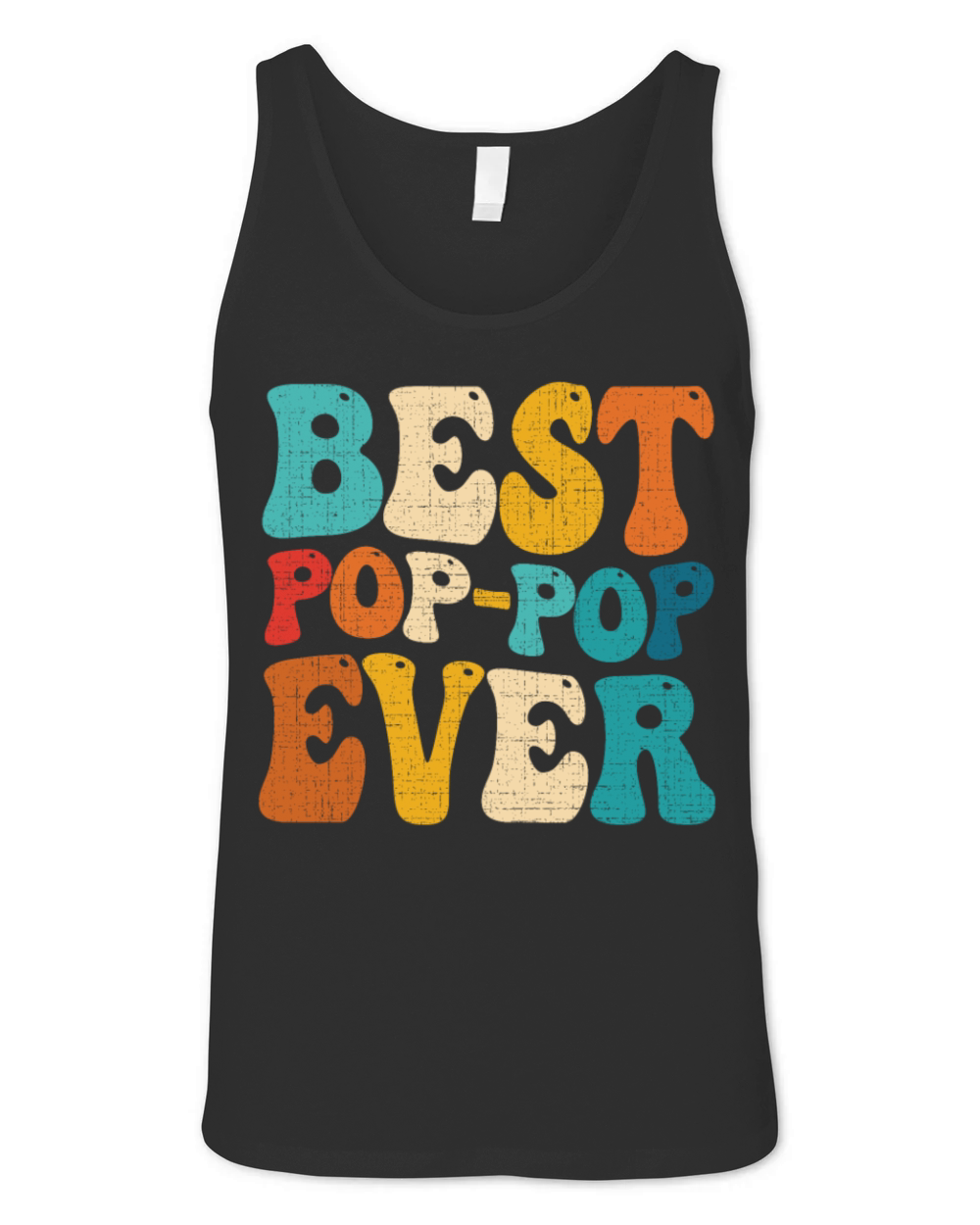 Best Pop-Pop Ever Vintage Grandad Fathers Day Unisex Jersey Tank