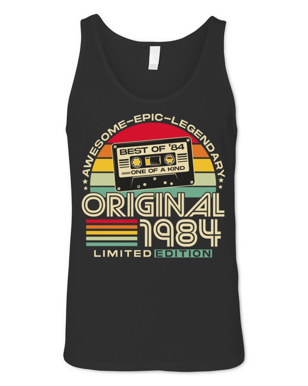 Vintage 1984 Retro 40th Birthday Unisex Jersey Tank