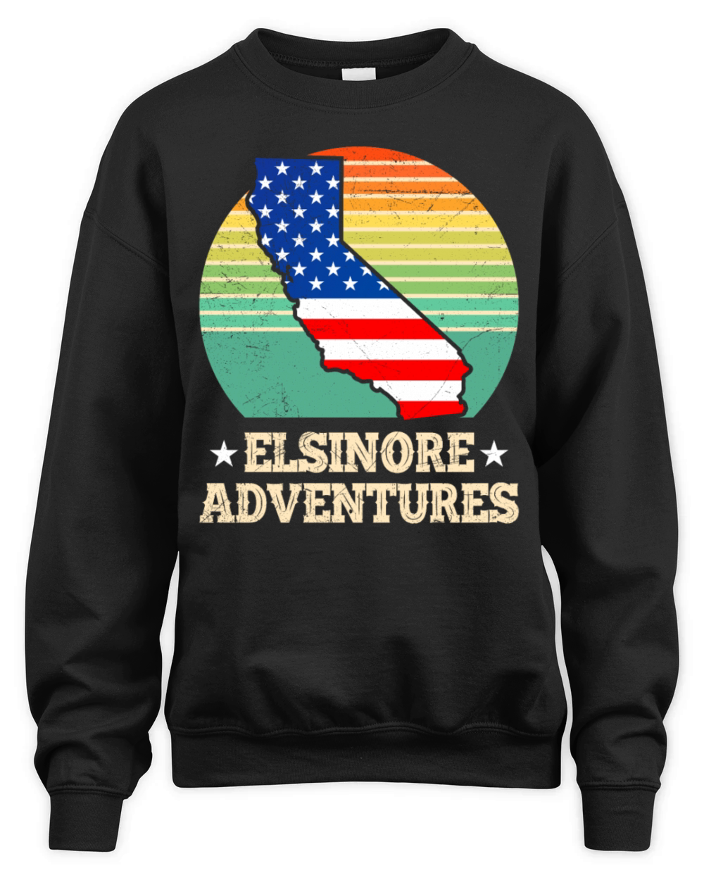 ELSINORE ADVENTURES USA Lake Elsinore Nevada Unisex Premium Crewneck Sweatshirt