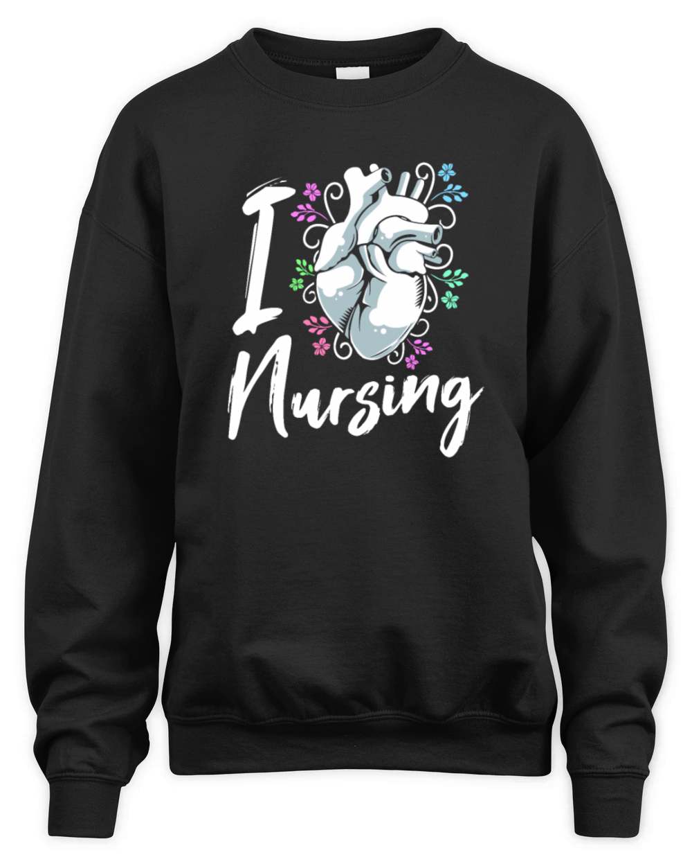 Male RN Nursing School I Heart Nursing Unisex Premium Crewneck Sweatshirt