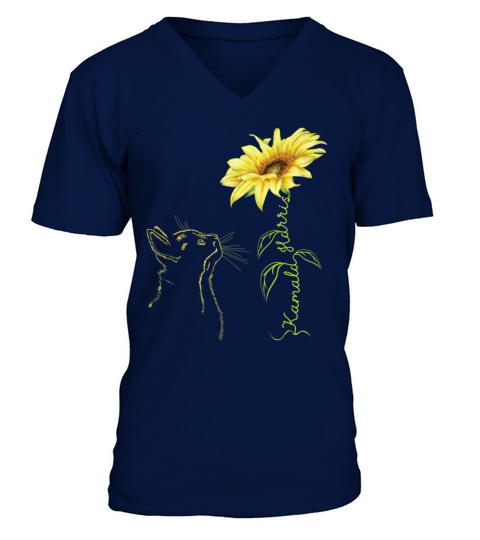 Kamala Harris For President 2024 Sunflower Vintage V-Neck T-shirt