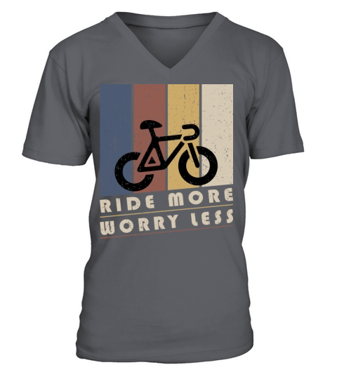 Ride More Worry Less V-Neck T-shirt