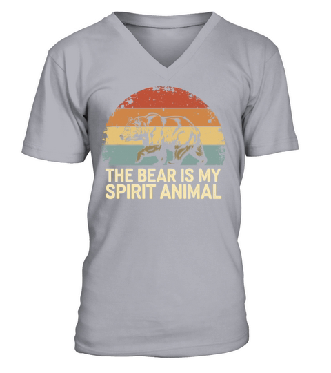 The Bear Is My Spirit Animal V-Neck T-shirt