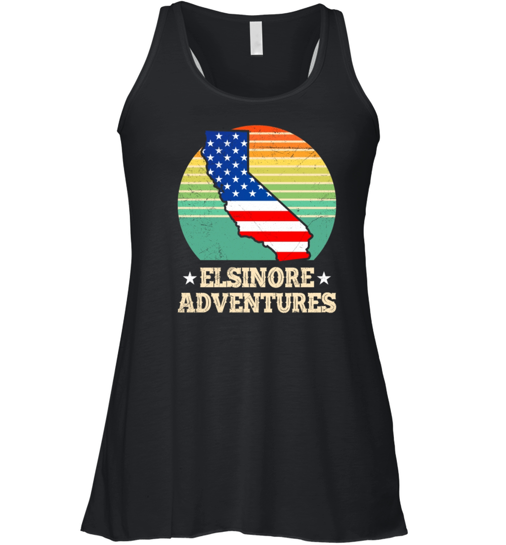 ELSINORE ADVENTURES USA Lake Elsinore Nevada Women's Flowy Tank Top