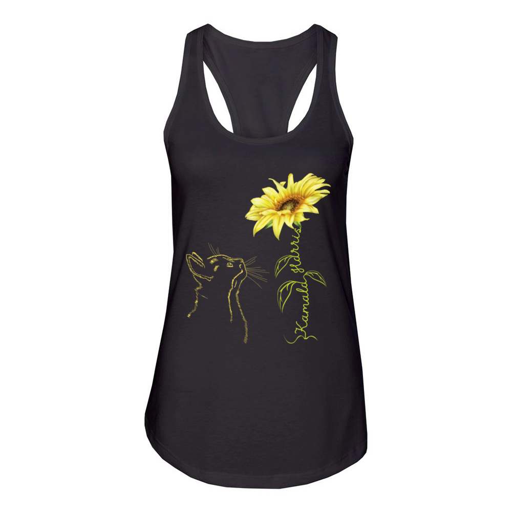 Kamala Harris For President 2024 Sunflower Vintage Women's Racerback Tank