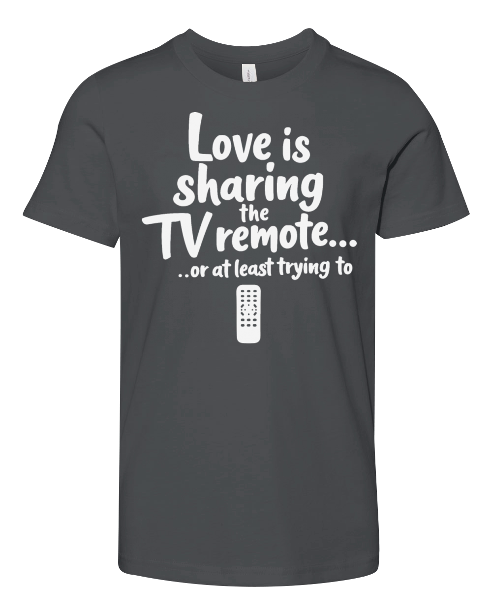 Funny Couples - Remote Control Romance Youth Unisex Jersey Tee