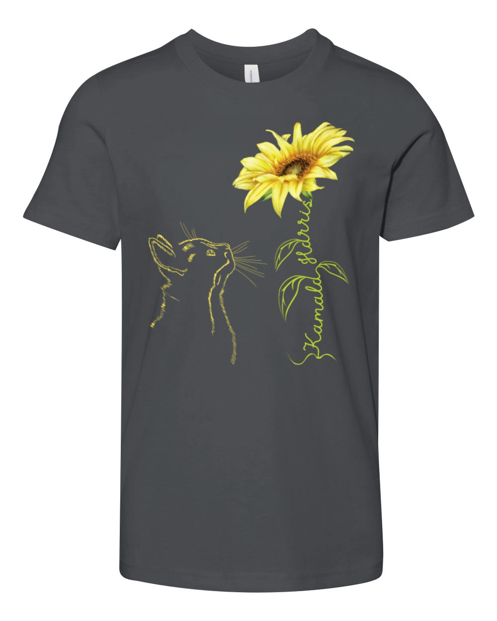 Kamala Harris For President 2024 Sunflower Vintage Youth Unisex Jersey Tee