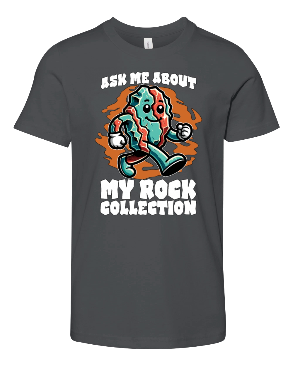 Rockhounding Ask Me About My Mineral Collecting Youth Unisex Jersey Tee