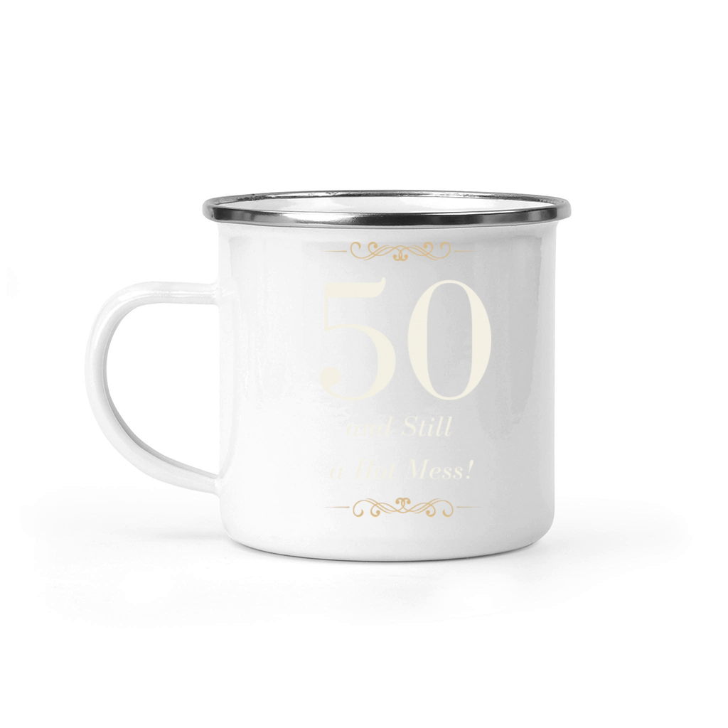50th birthday shirts for women Camping Mug