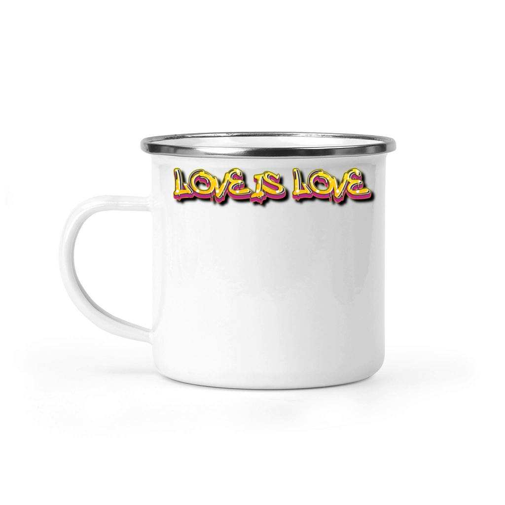 Love is Love - Motivation Quote Camping Mug