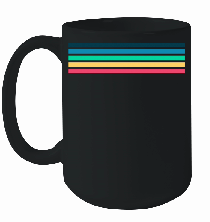 Retro stripe design with vintage vibe Ceramic Mug