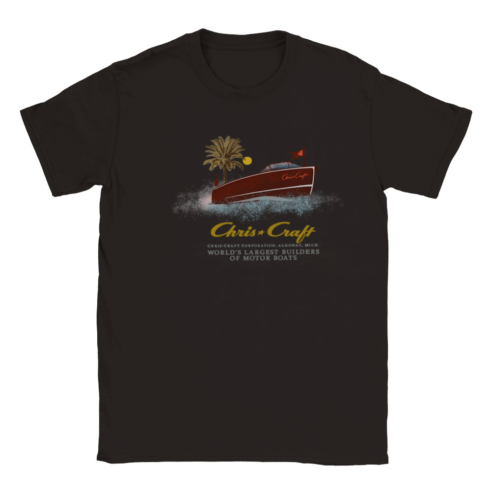 Chris Craft vintage boats Classic Kids Crewneck T-shirt
