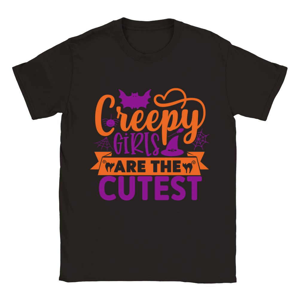 CREEPY GIRLS ARE THE CUTEST Classic Kids Crewneck T-shirt