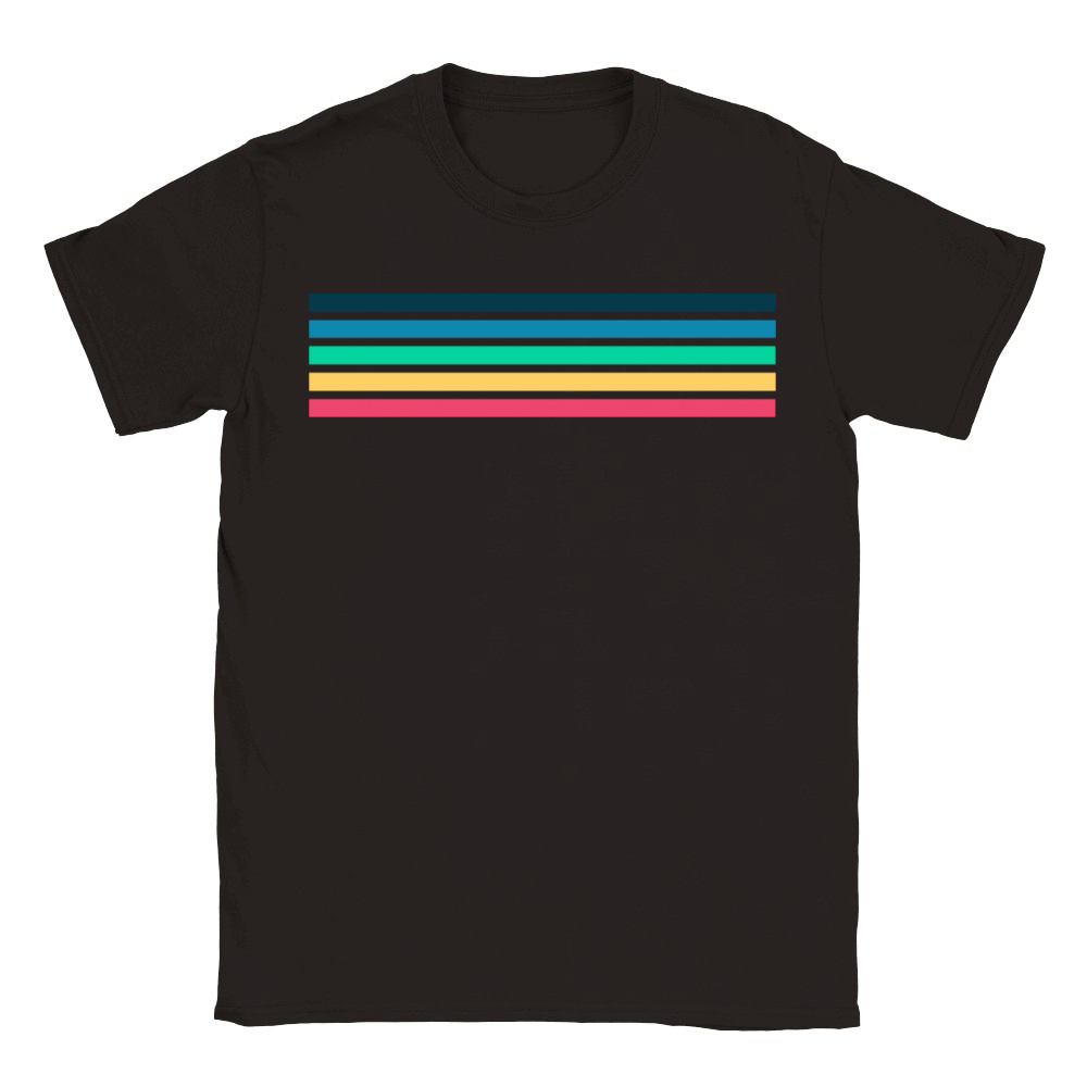 Retro stripe design with vintage vibe Classic Kids Crewneck T-shirt