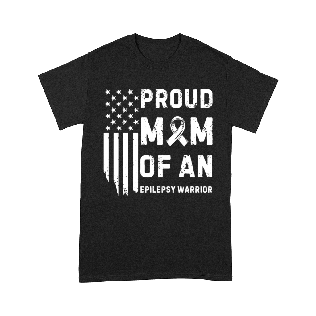 Proud Mom Of An Epilepsy Warrior Epilepsy Awarenes Comfort T-shirt