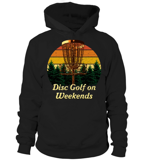 Disc Golf on Weekends Hobby Golfer Activities Hoodie Unisex