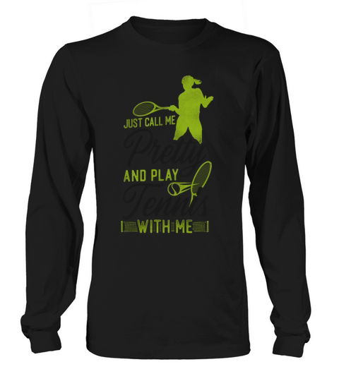 Funny Tennis Player Racket Girl Long sleeved Unisex