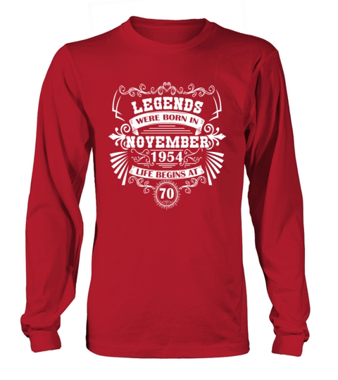 Legends born 1954 November vintage western Long sleeved Unisex