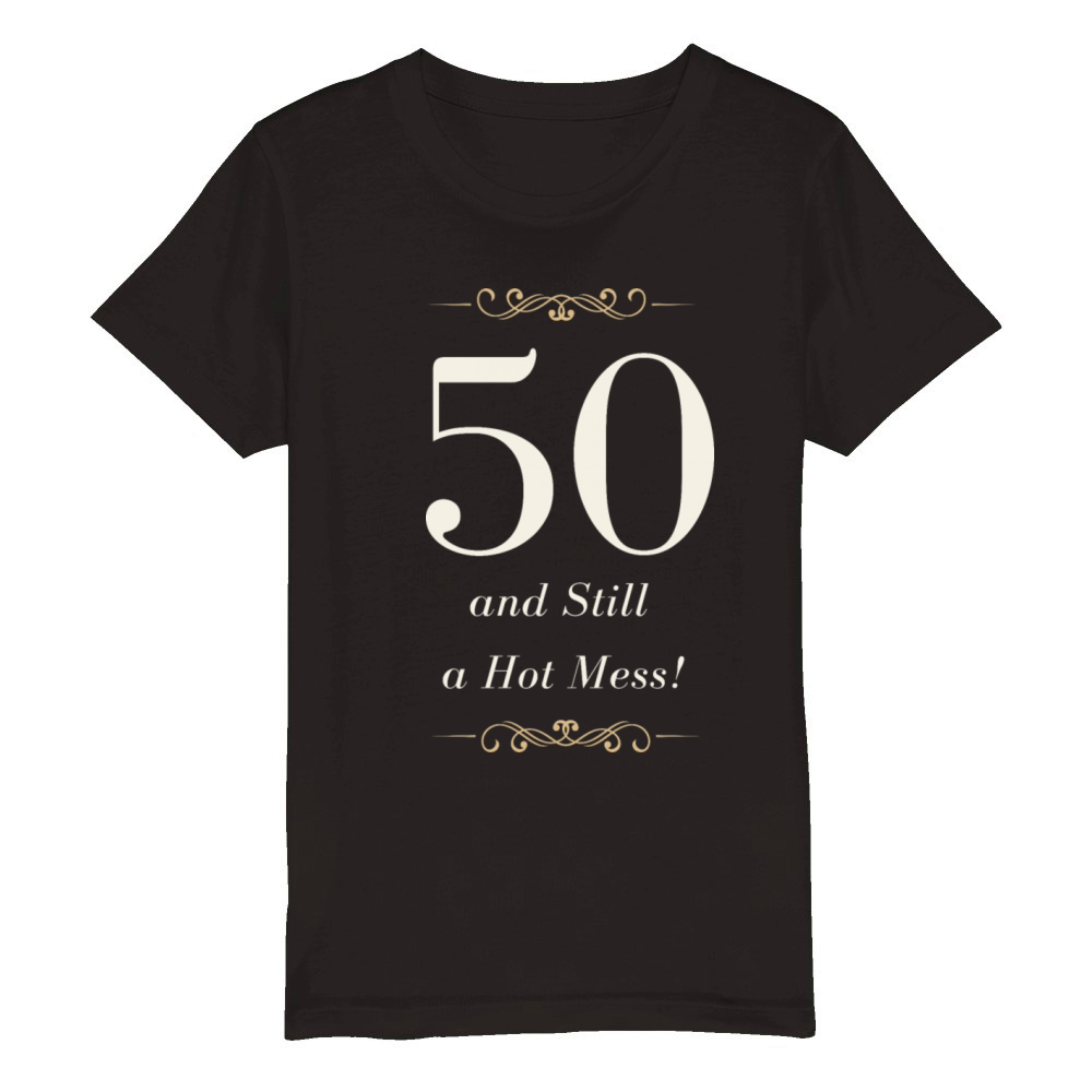 50th birthday shirts for women Organic Kids Crewneck T-shirt