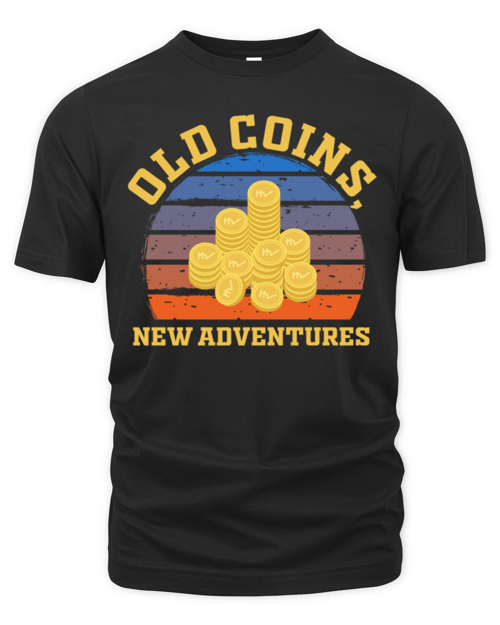 Old Coins New Adventures Numismatics Organic Unisex T-shirt
