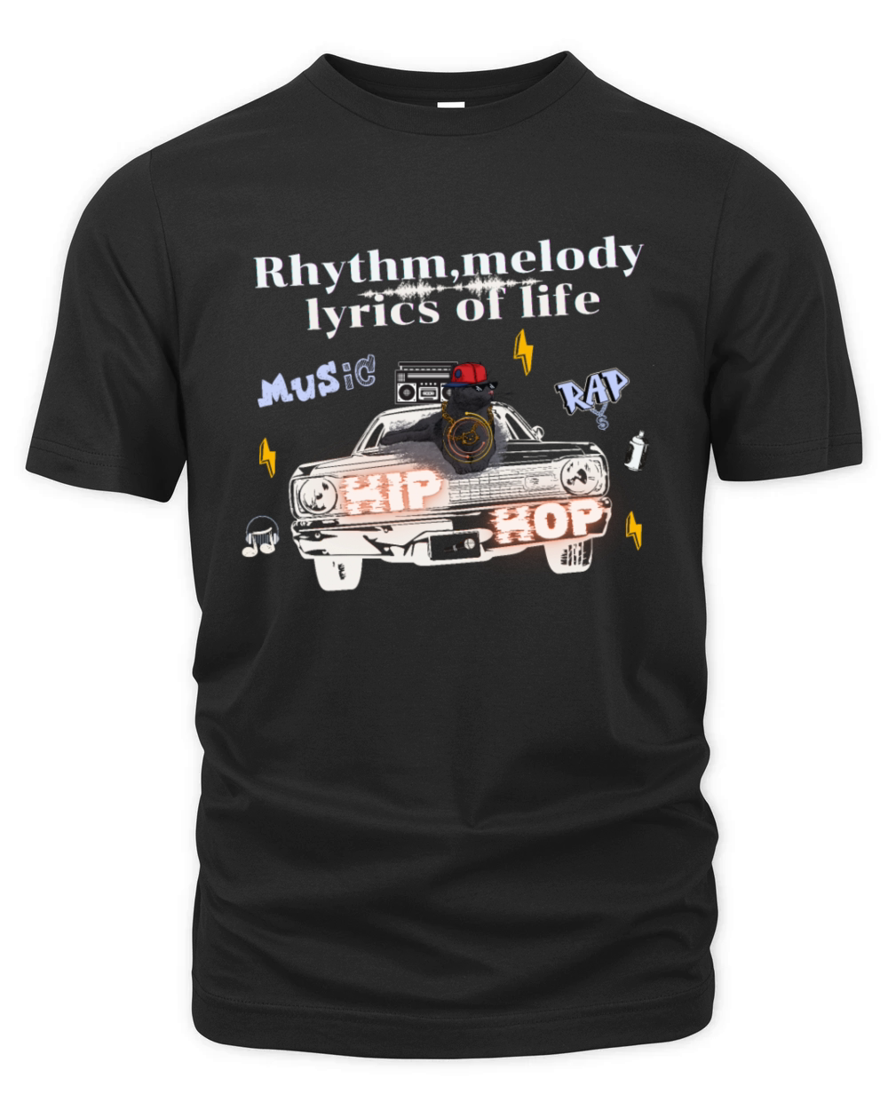 The coolness of hip hop cat Organic Unisex T-shirt