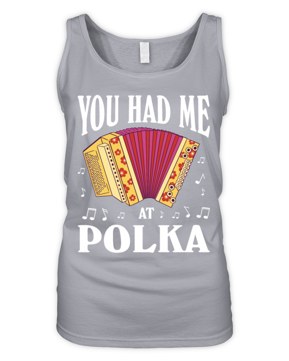 Funny Polka Dance Design for a Polka Muscian Organic Women's Tank Top