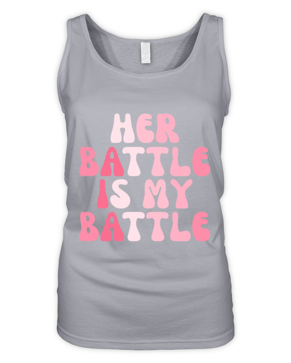 Her Battle Is My Battle Breast Cancer Organic Women's Tank Top
