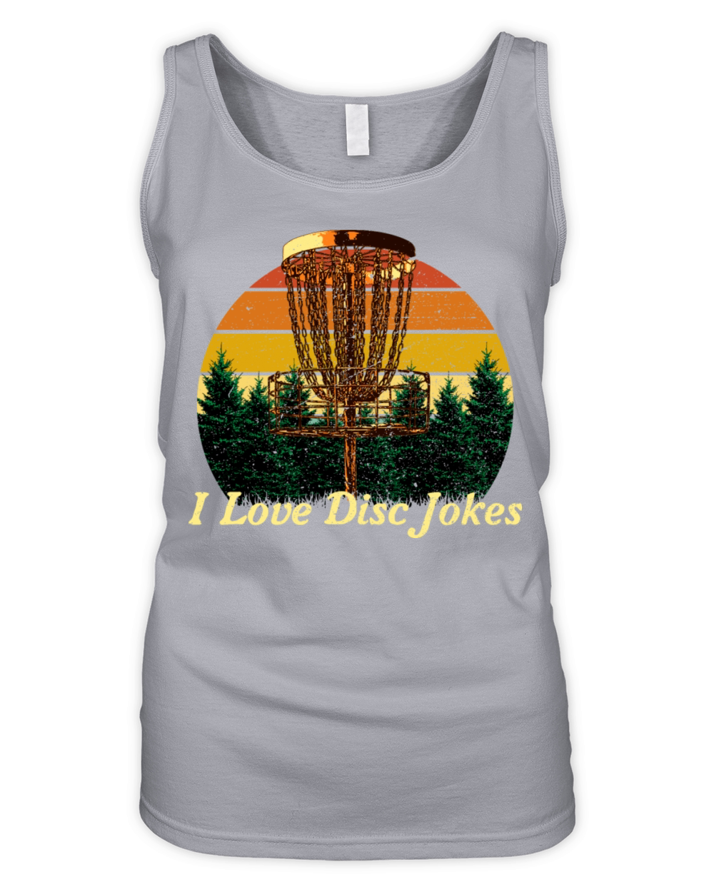I Love Disc Jokes Funny Disc Golf Humor Golfer Spo Organic Women's Tank Top