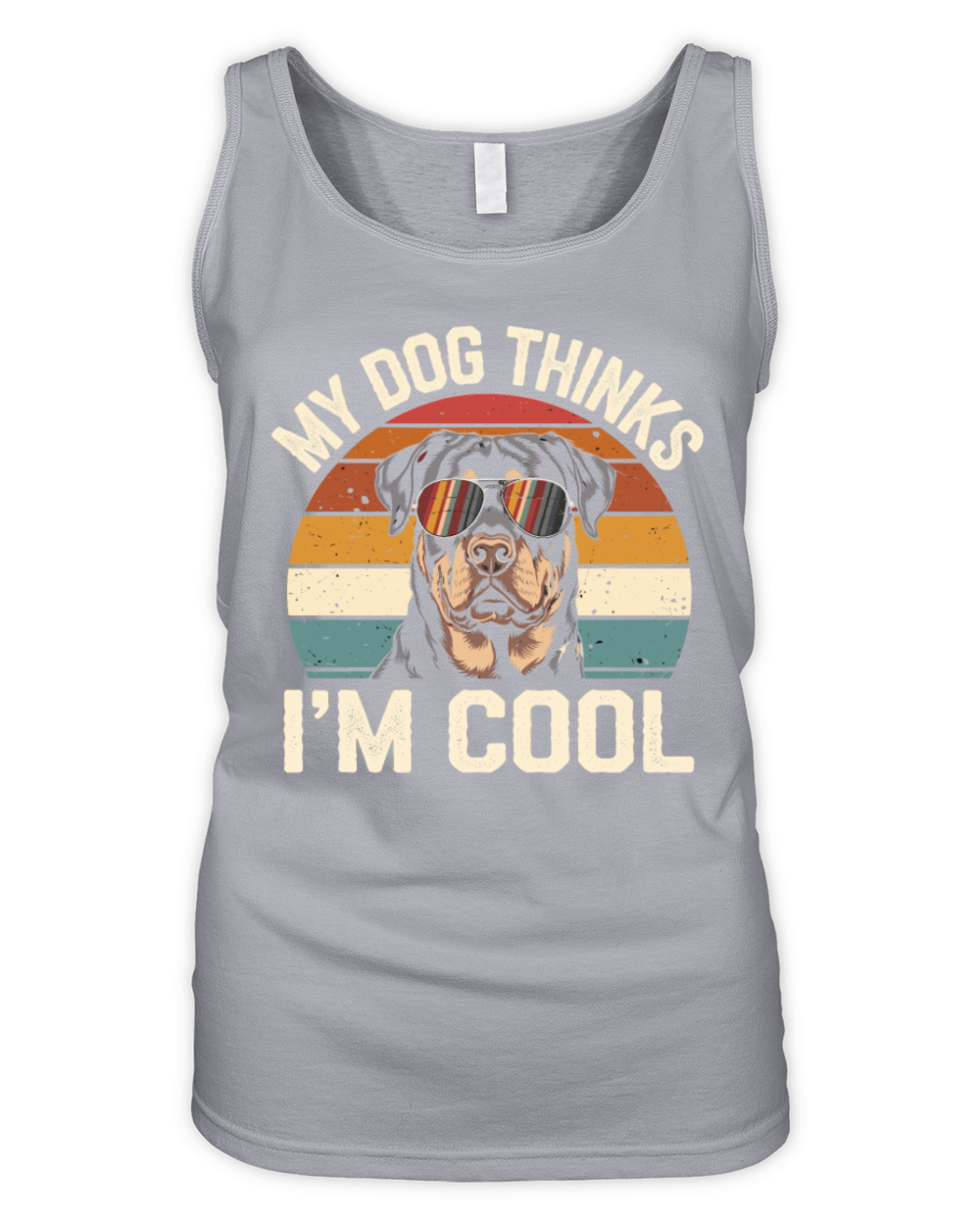 Rottweiler My Dog Thinks Im Cool Organic Women's Tank Top