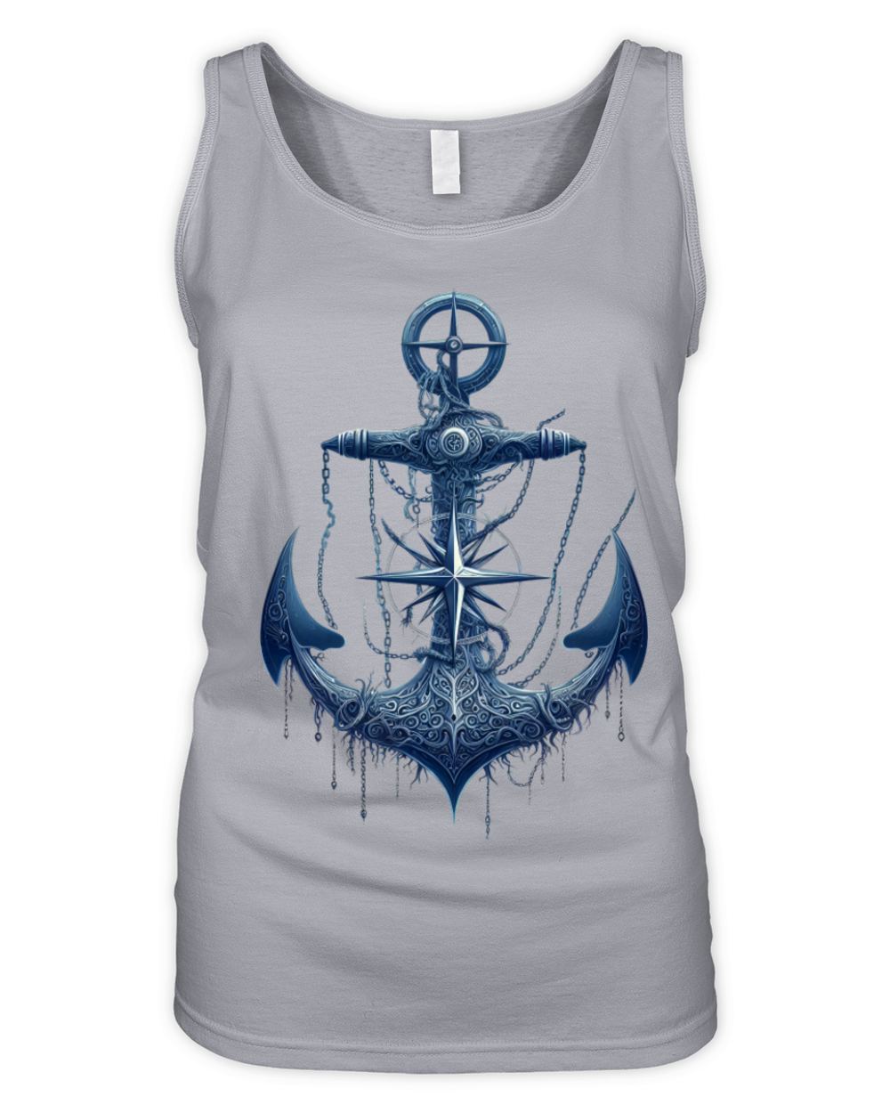 ship anchor Organic Women's Tank Top