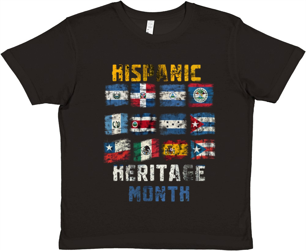 Celebrate Hispanic Heritage Month Premium Kids Crewneck T-shirt