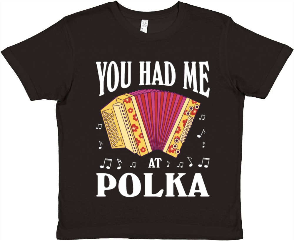 Funny Polka Dance Design for a Polka Muscian Premium Kids Crewneck T-shirt