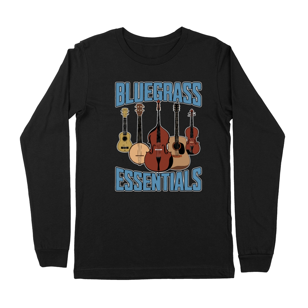 Bluegrass Essentials String Instrument Music Lover Premium Long Sleeve