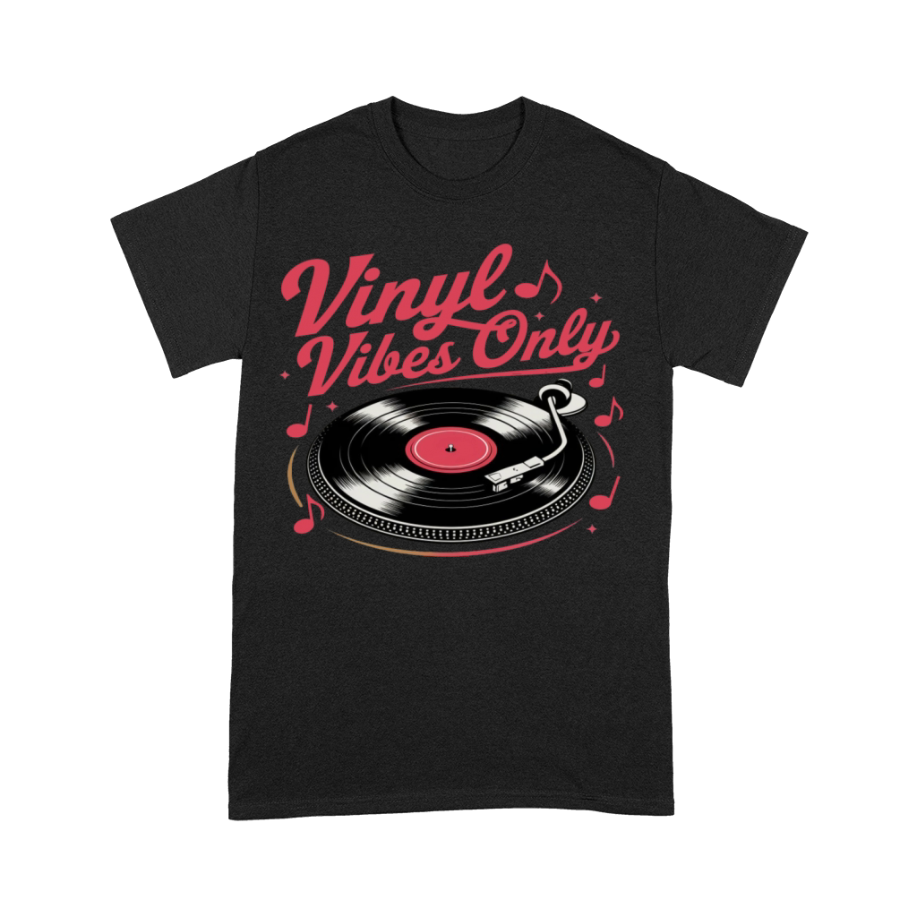 Vinyl Vibes Only - Retro Record Player Design Premium T-shirt
