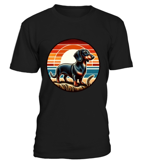 Vintage Dachshund Dog Owner Retro T-Shirt Unisex