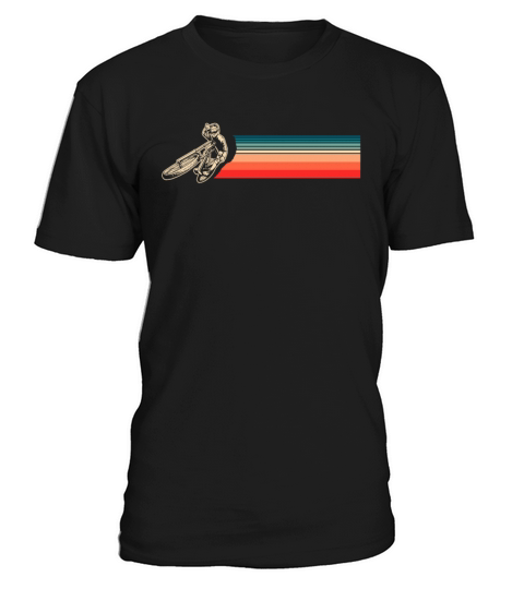 Vintage Motorcyclist With Retro Stripes T-Shirt Unisex