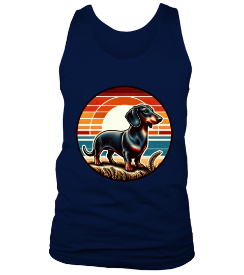 Vintage Dachshund Dog Owner Retro Tank Top Unisex