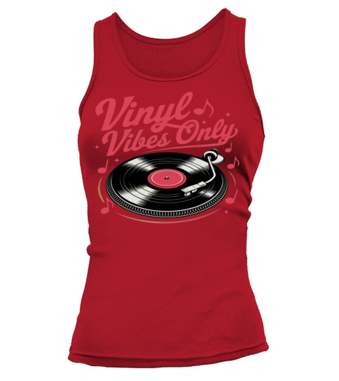 Vinyl Vibes Only - Retro Record Player Design Tank top Woman